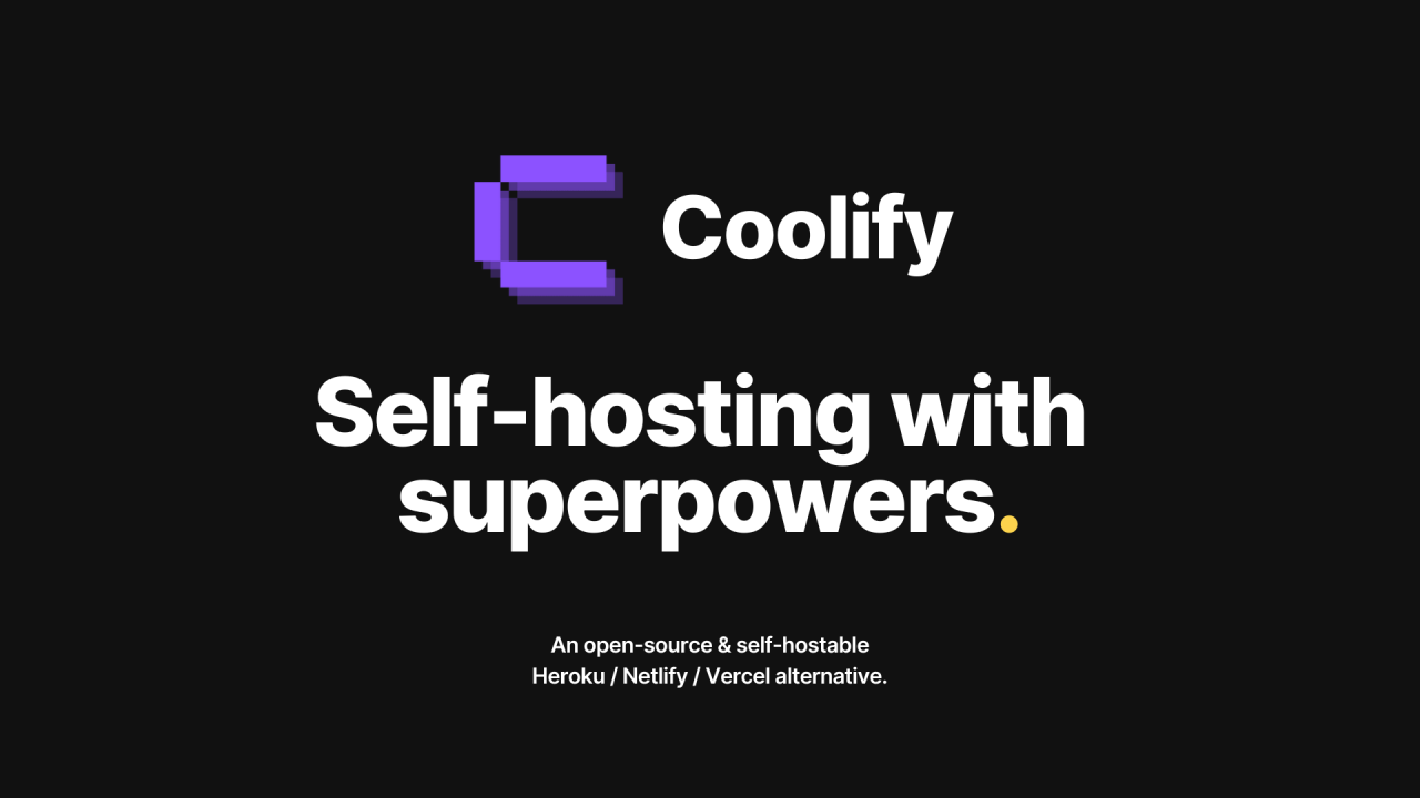 Coolify Open Source Alternative of Netlify