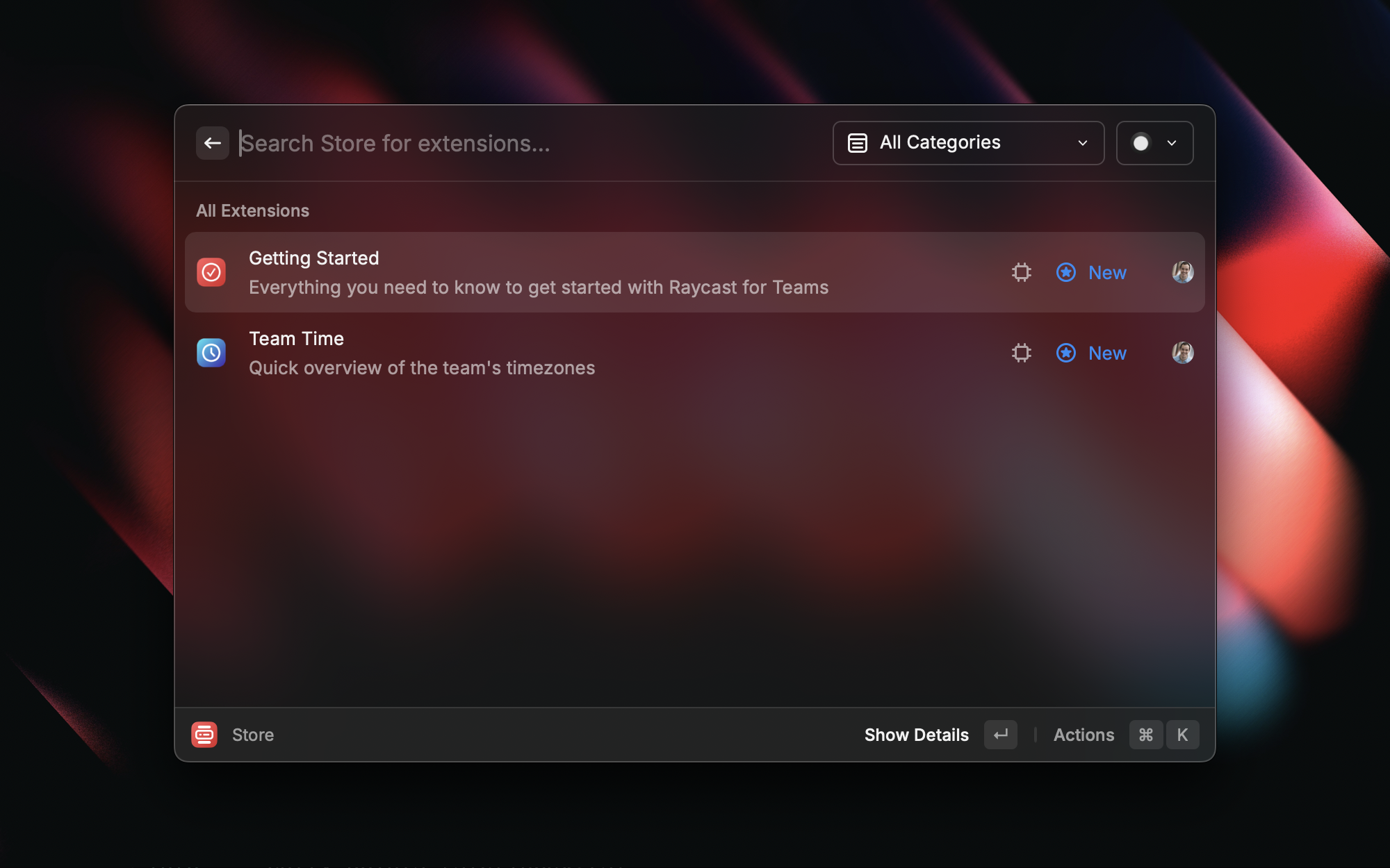 Publish the Team Time extension