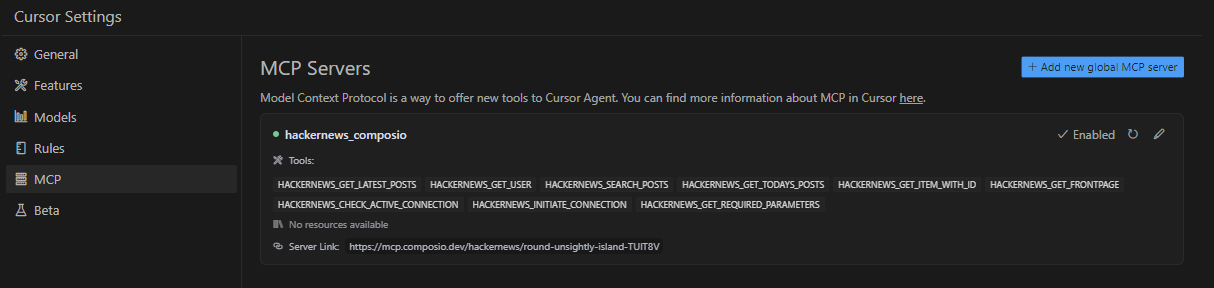 mcp server confirmation