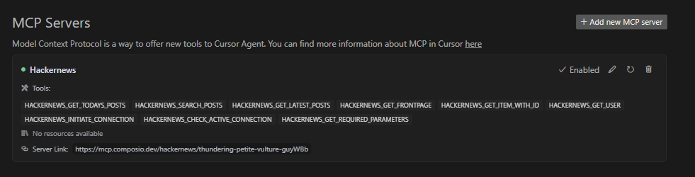 mcp server confirmation