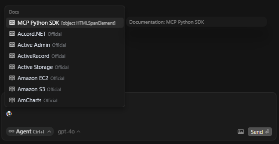 add docs as context
