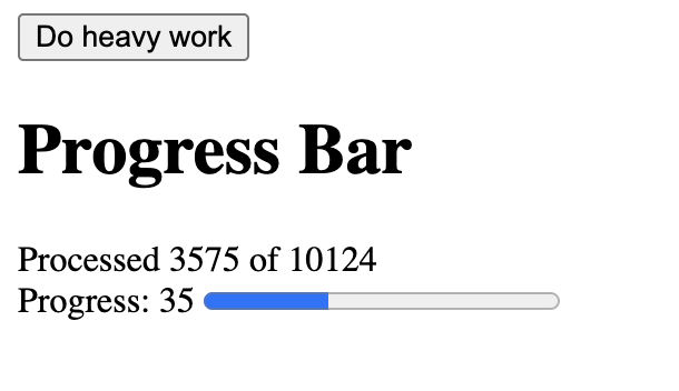 golang + sse + Data-Star for real time progress bar