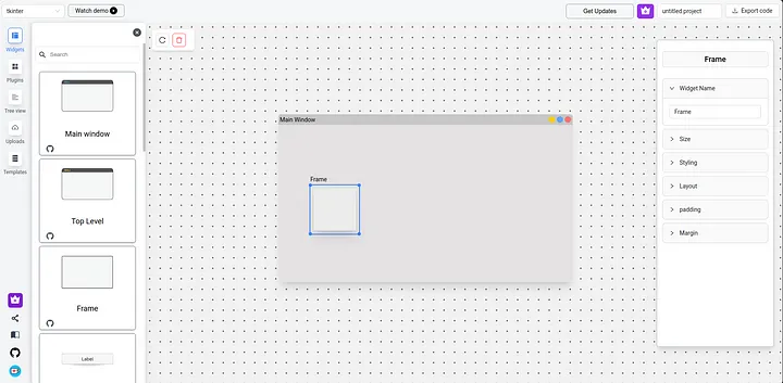 dnd frame