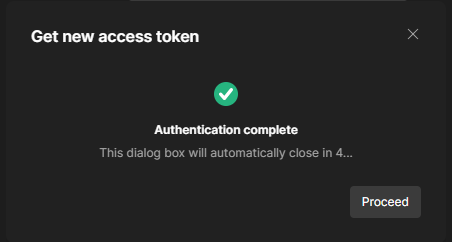 Get Token Success