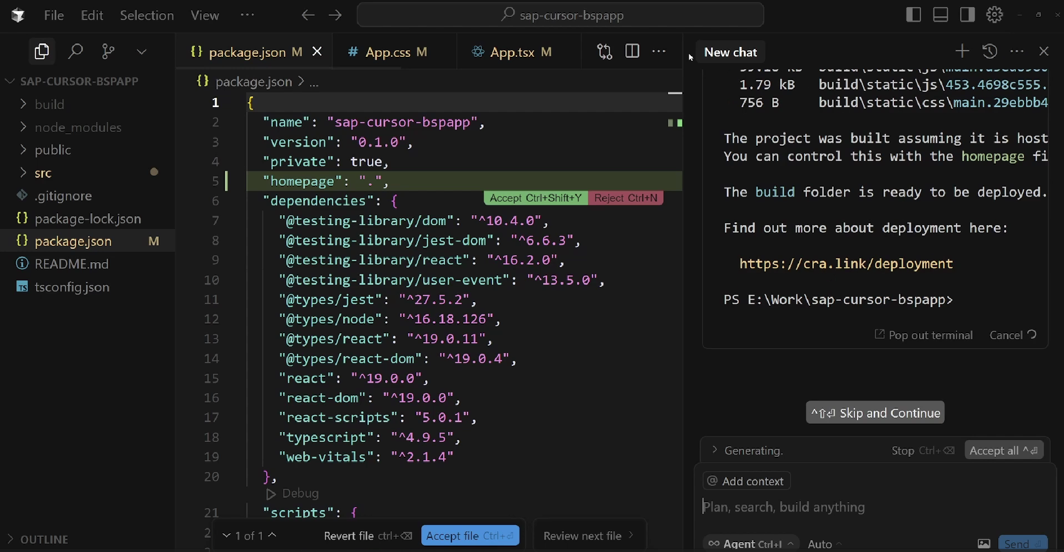 Create an AI app for SAP On-Premise