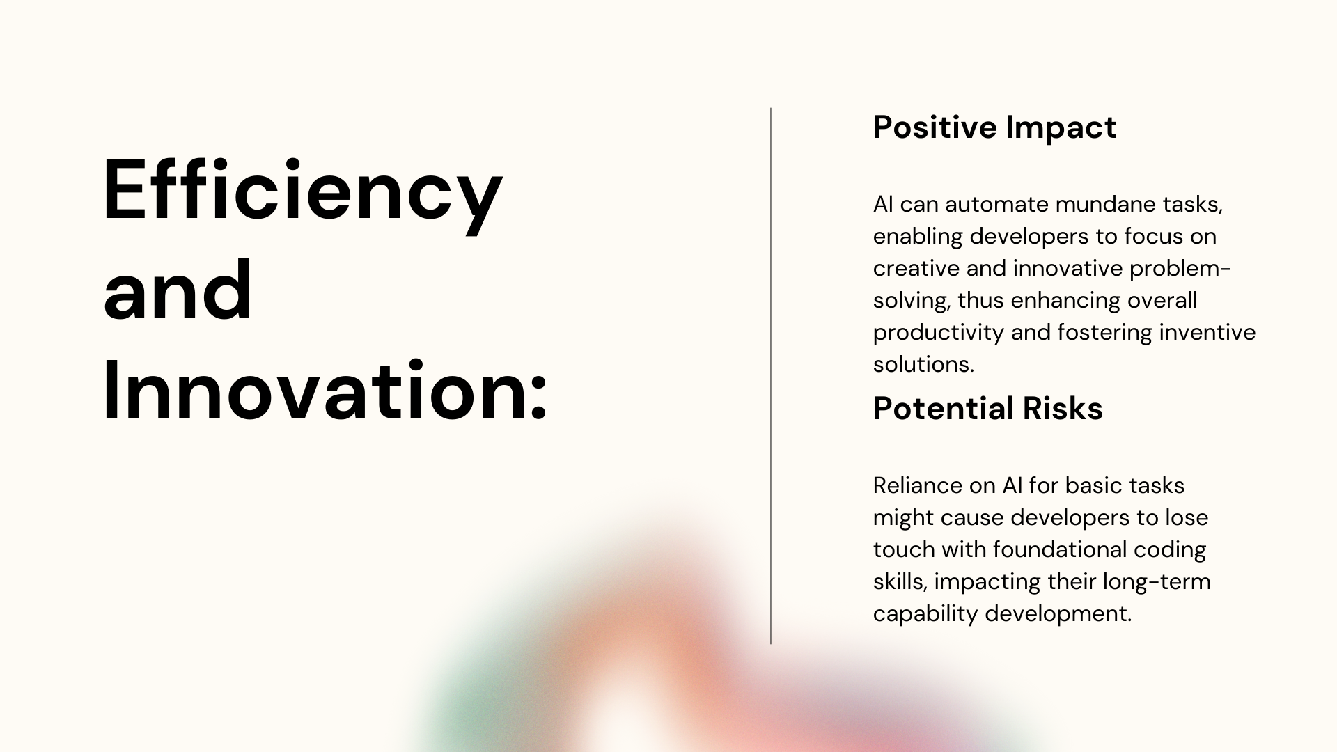 Efficiency and Innovation