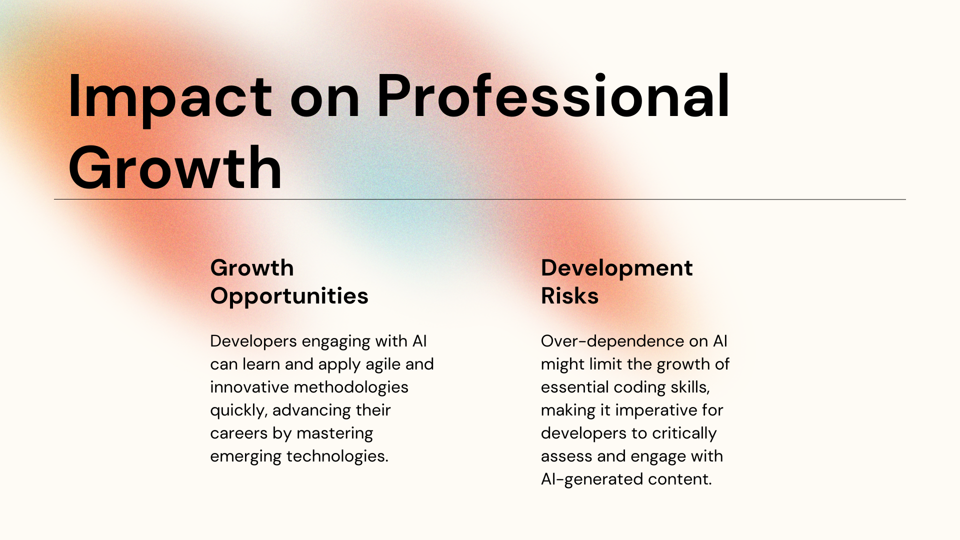 Impact on Professional Growth