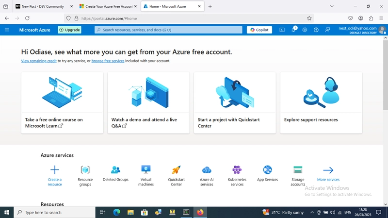 A BLOG THAT SHOWS DETAILED STEPS ON CREATING AND CONNECTING TO A LINUX VM USING A PUBLIC KEY