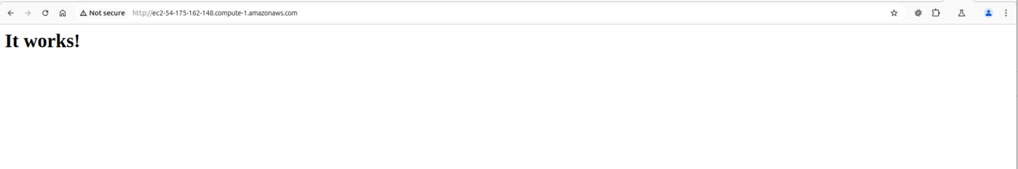 Image showing that the URL works well