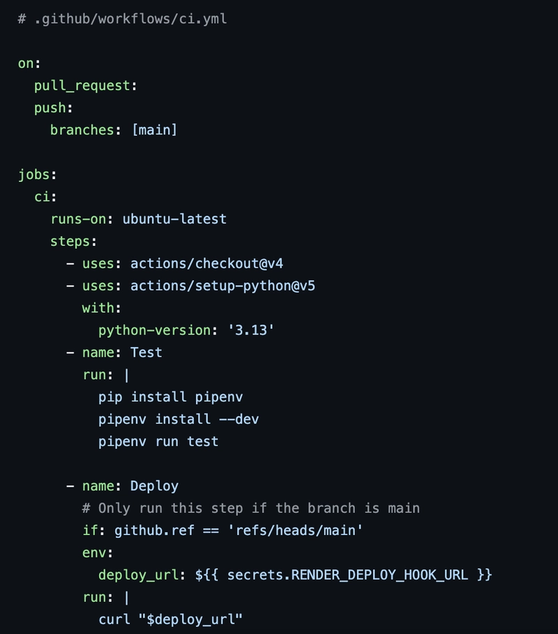 Render & Github Actions