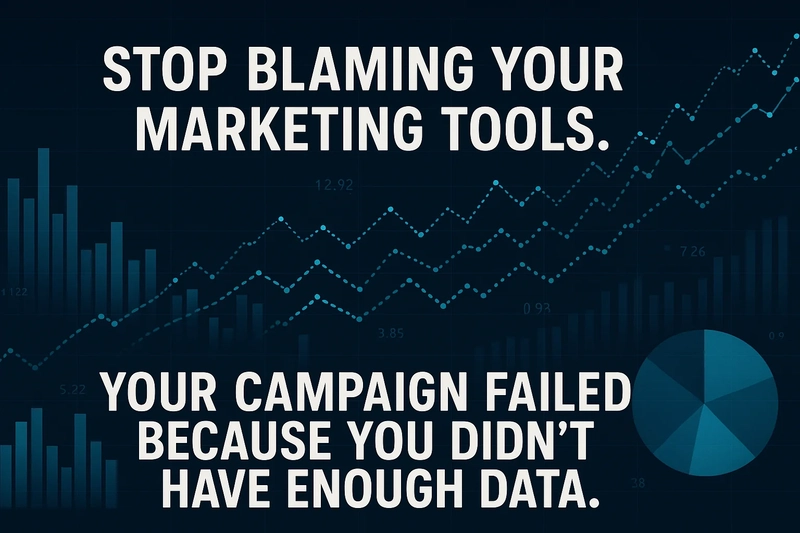 Stop Blaming Your Marketing Tools. Your Campaign Failed Because You Didn’t Have Enough Data.