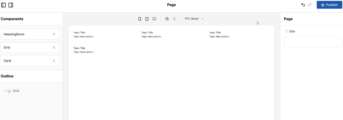 Puck editor with tailwind styled components