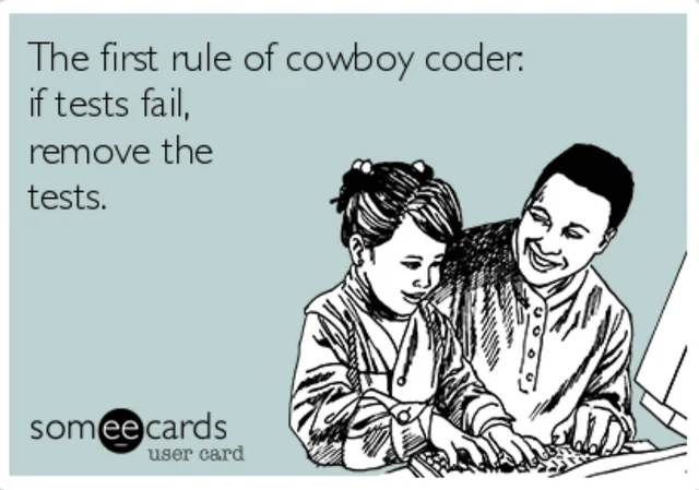If test fails, remove the test
