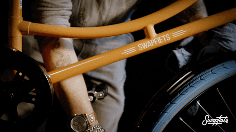 Cleaning bicycle gif