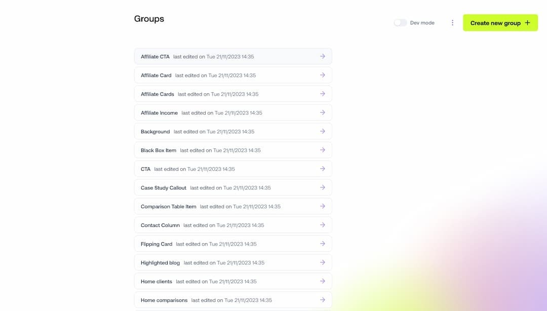 groups