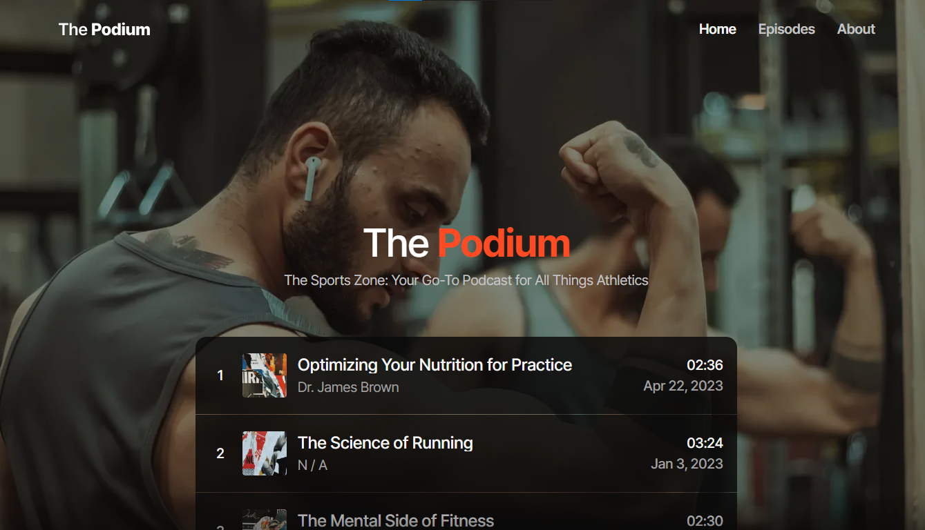 podcast website