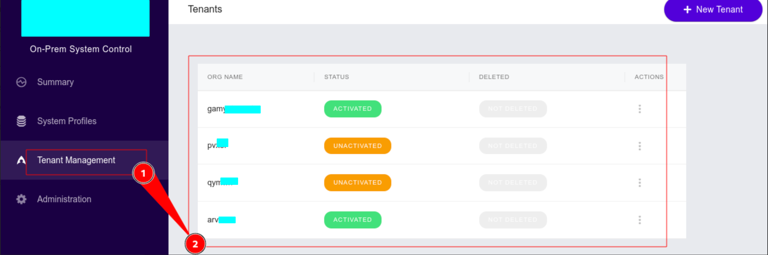 Console Admin Access