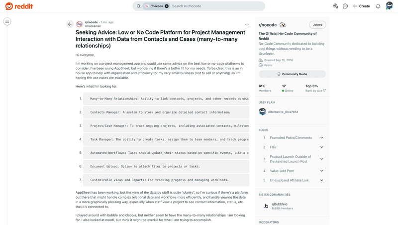 AppSheet Alternative: Build a Many-to-Many Task System No-Code
