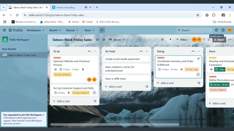 Managing a Black Friday Sales Campaign with Trello