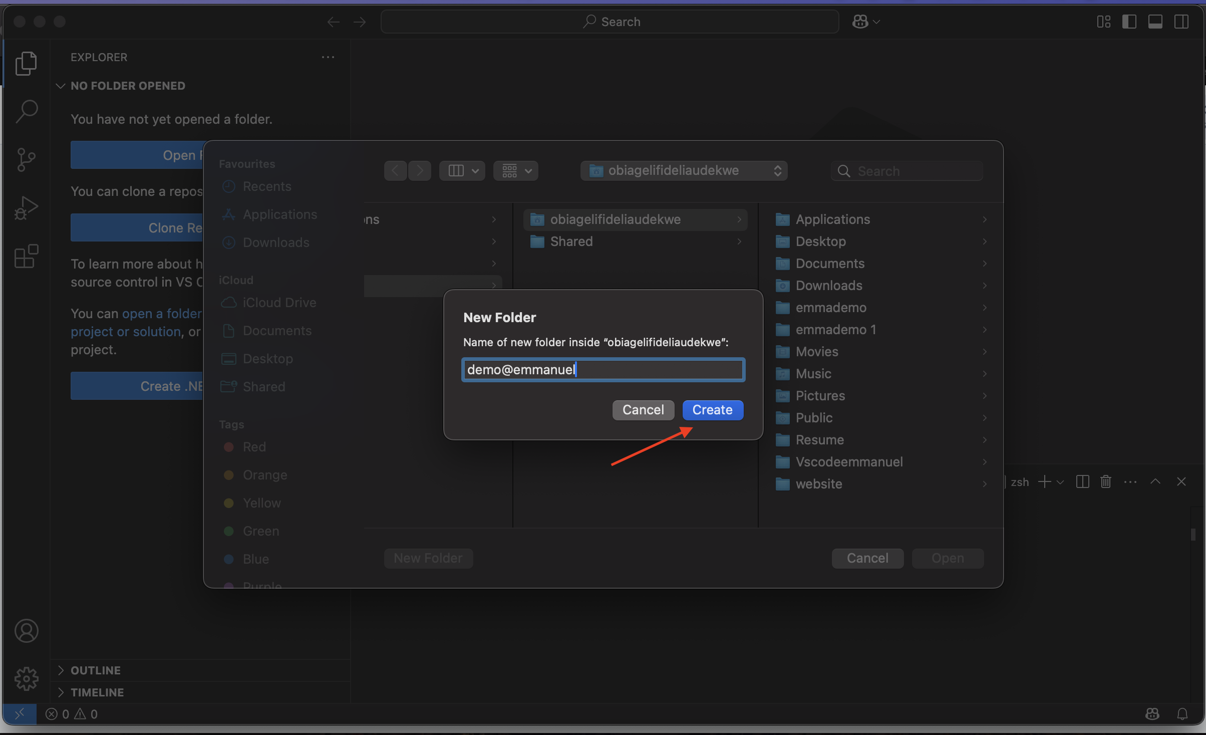 Create Folder