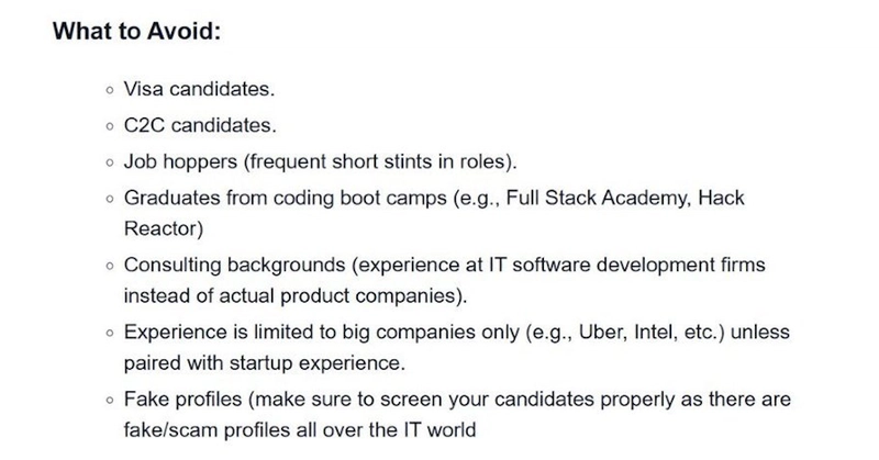 Hidden Requirements in Dev Hiring