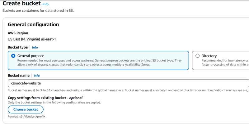 Creating a Static Website on AWS
