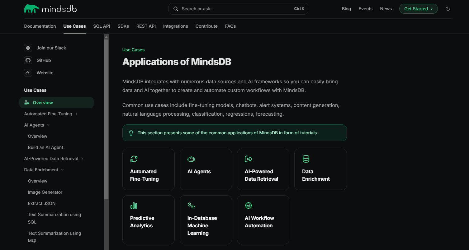 MindsDB preview