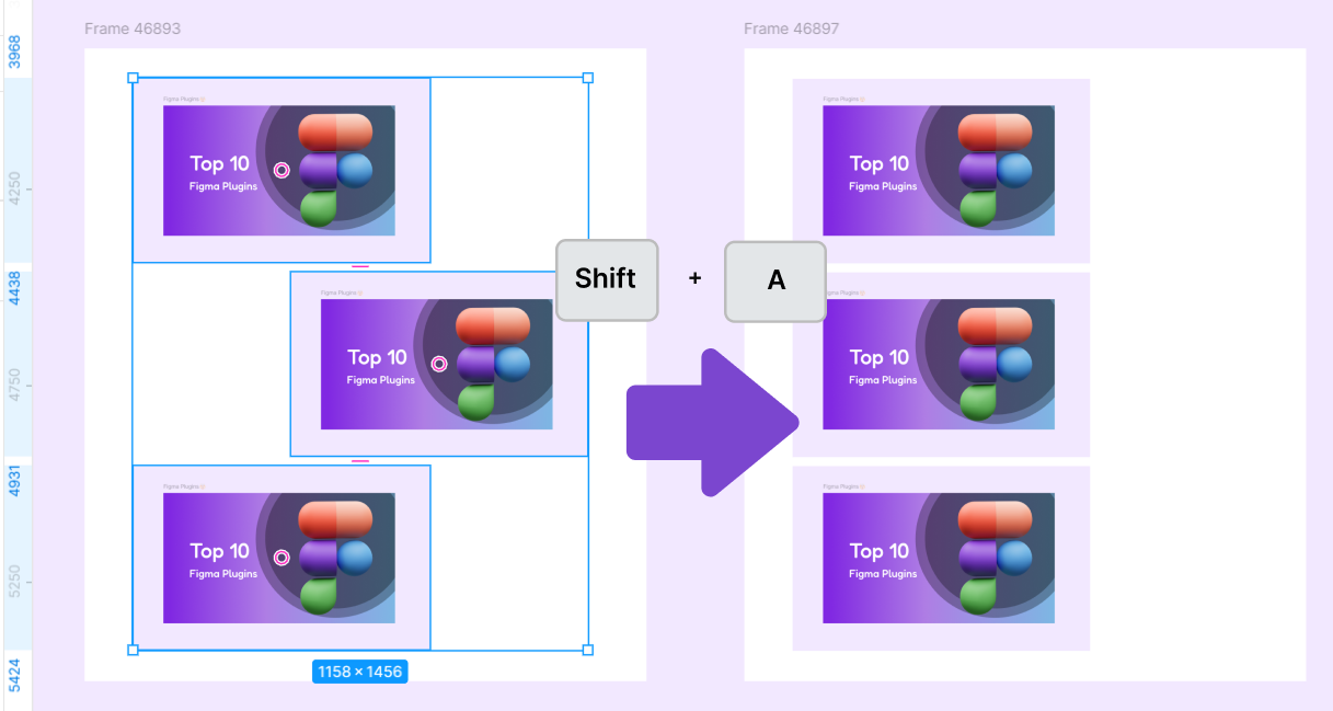 Figma Screenshot of Auto Layout