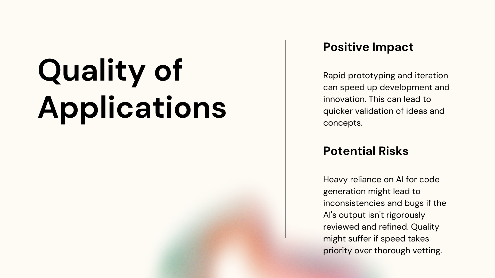 Quality of Applications