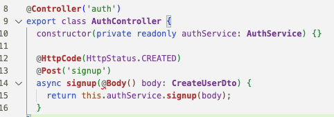 Sample Controller