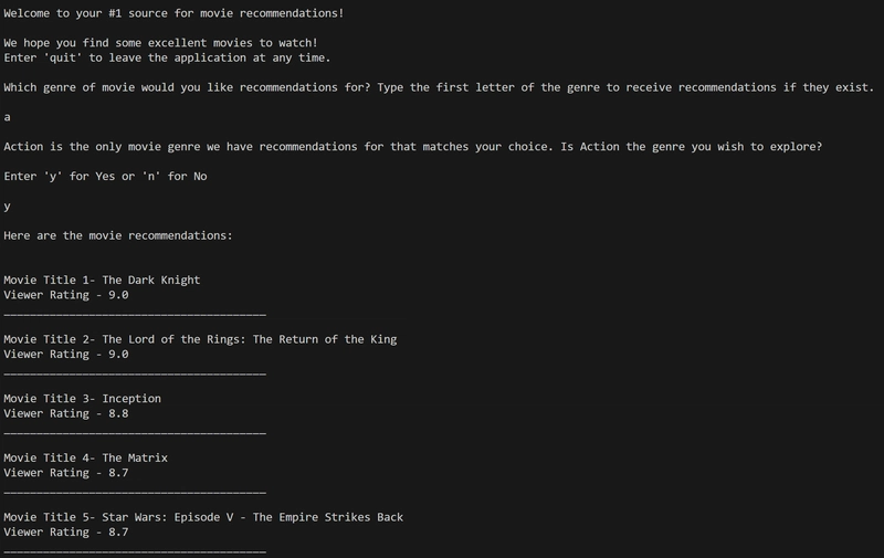 Movie Recommendation in Terminal (With Python)