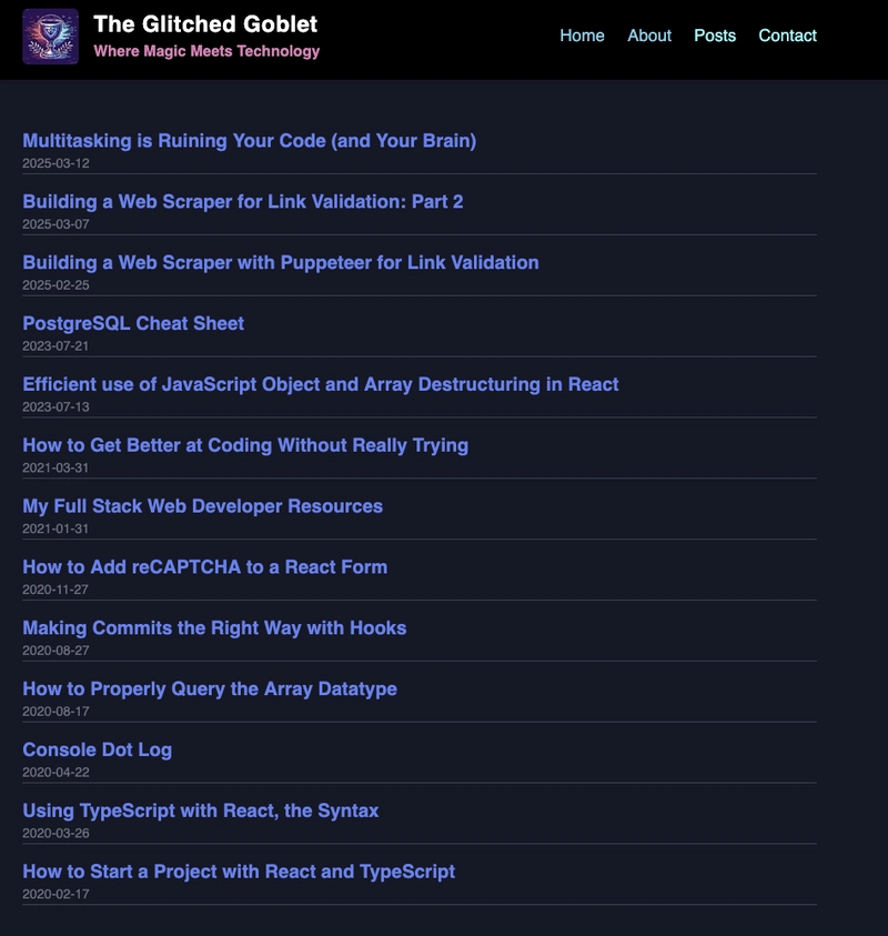 I Built My Blog Using 