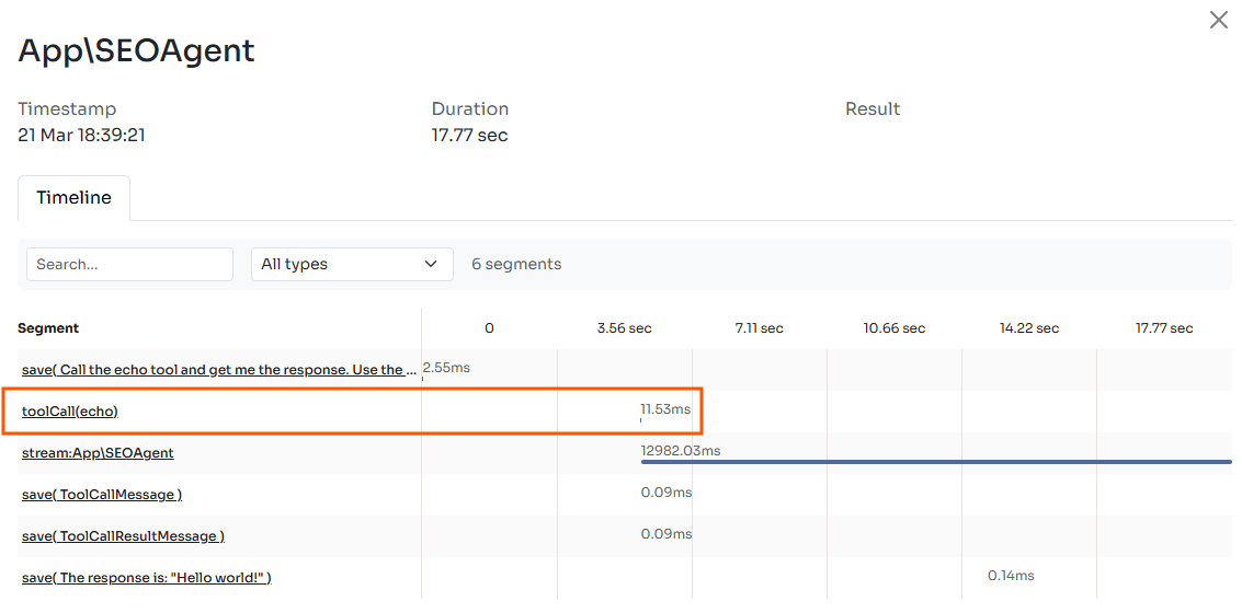 AI Agent observability in PHP