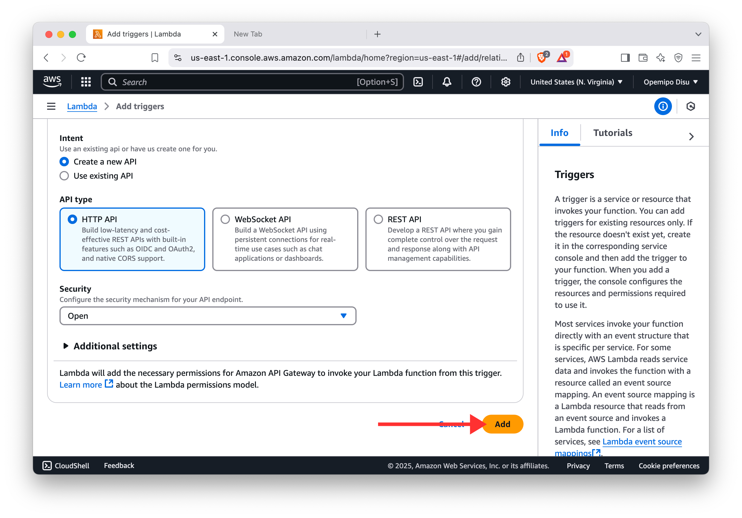 Deploying HTTP API
