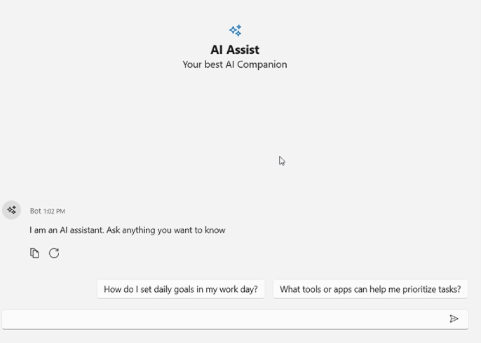 Building an AI-powered smart chat app using WPF AI AssistView control
