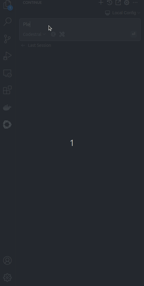 A gif showing the chat interaction