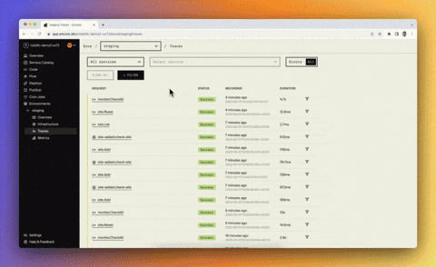 encore distributed tracing