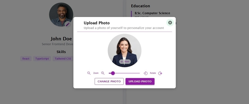 Cropping & Uploading Profile Pictures in React with TypeScript and react-easy-crop
