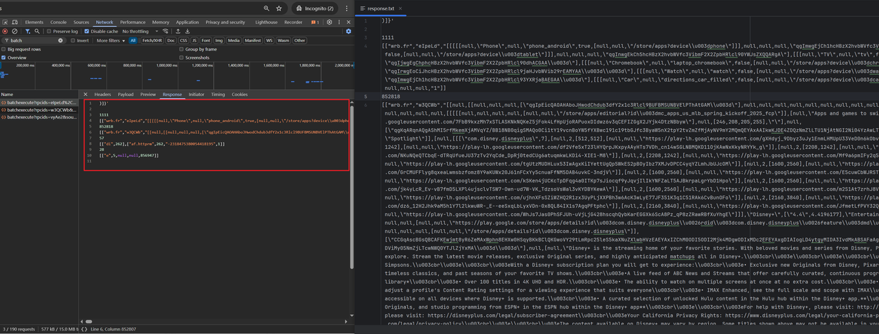 response.txt file