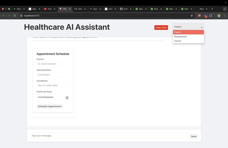 Dynamic Healthcare AI chat widget's with Kendo React Components