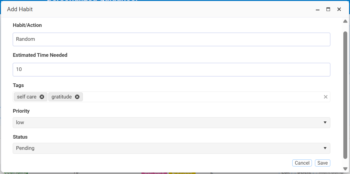 low priority habit - enable reminder option absent