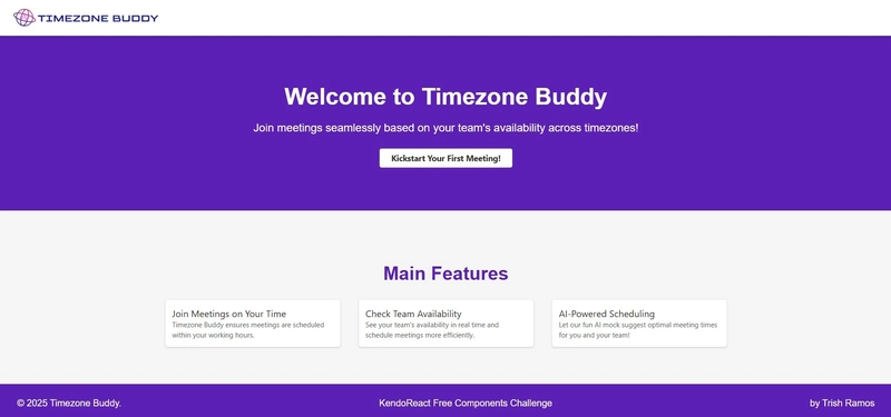 Timezone Buddy: Easy Meeting Scheduling App with KendoReact