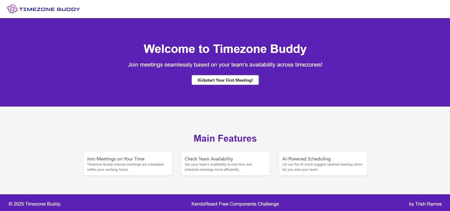 landing page