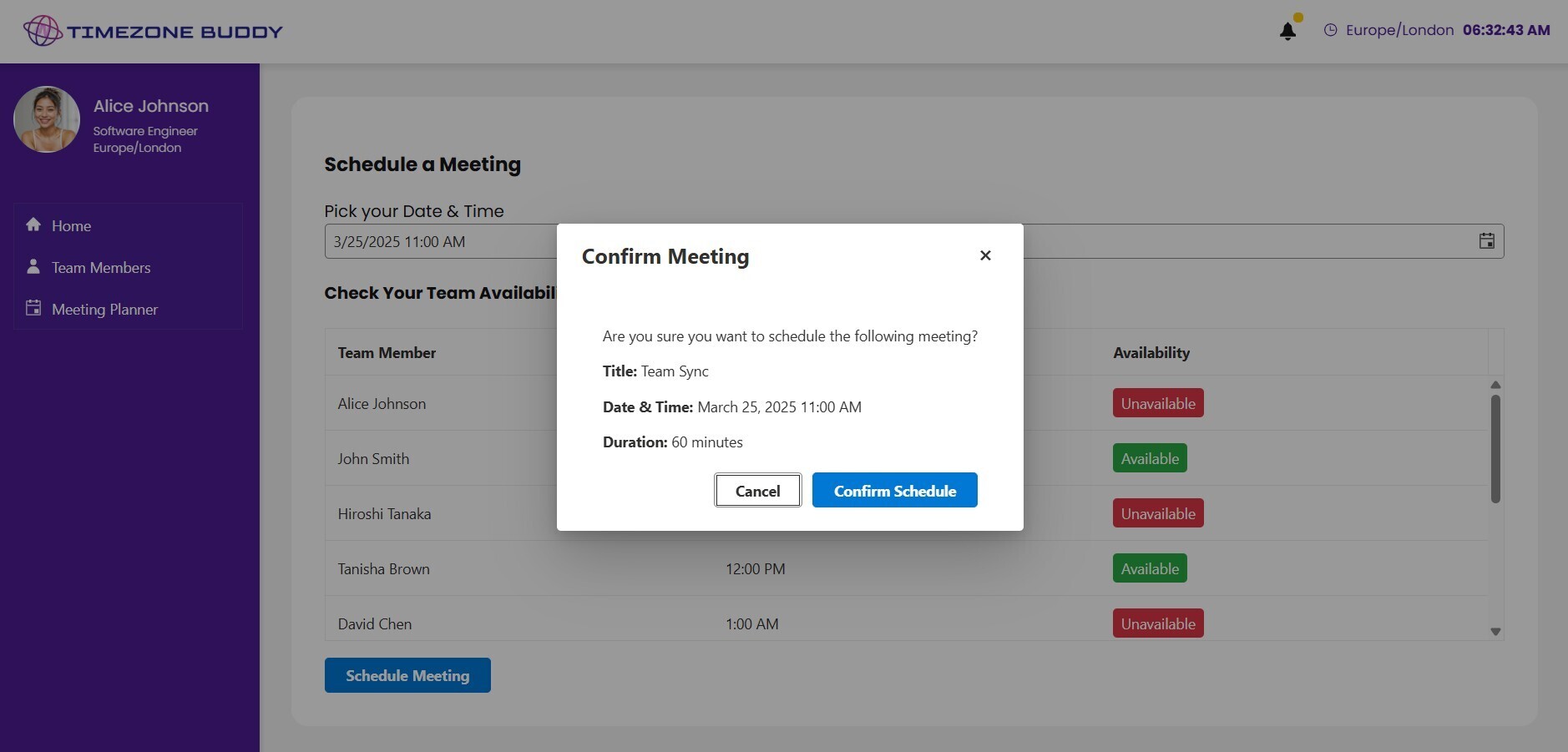 meeting confirmation