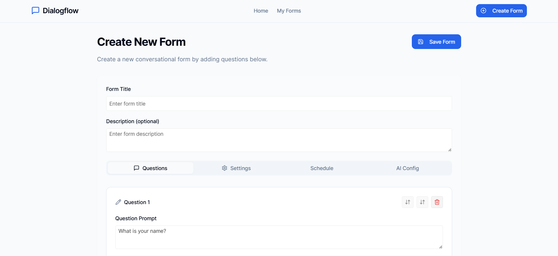 Crafting a form is as easy as writing a few prompts—AI does the heavy lifting.