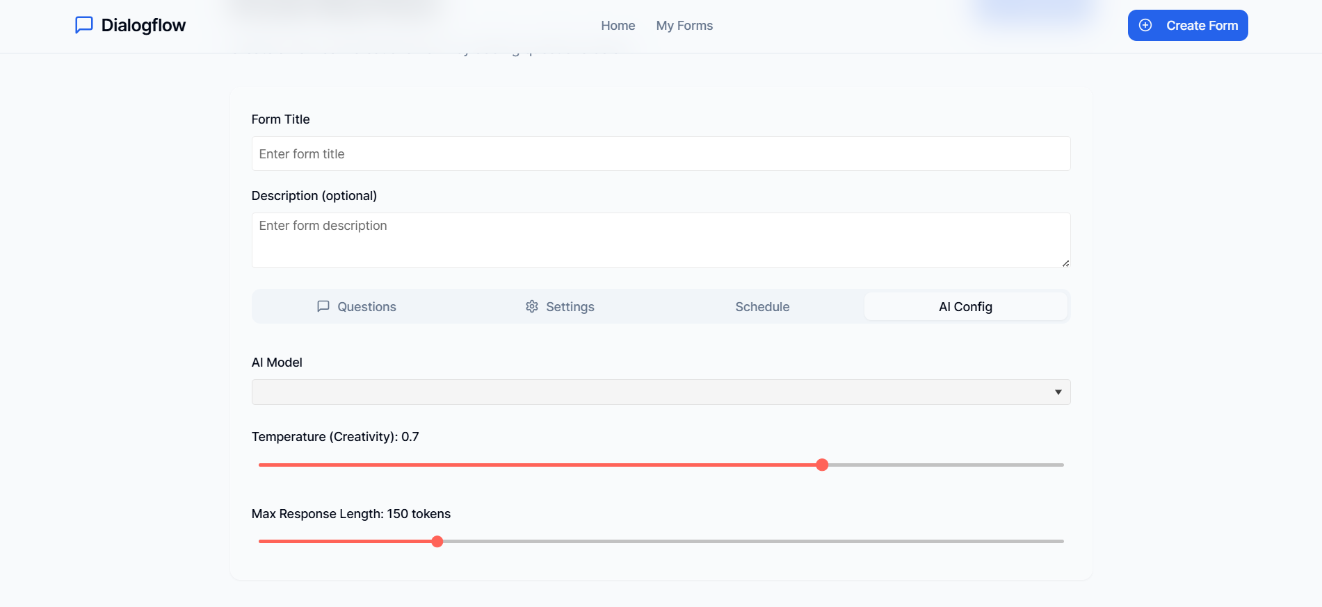 Integrating AI into forms