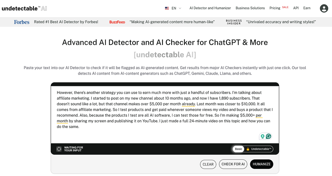 undetectable ai detector