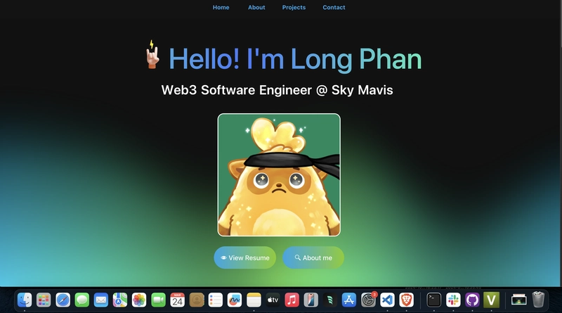 SSS Portfolio: A Developer’s Digital Showcase ✨