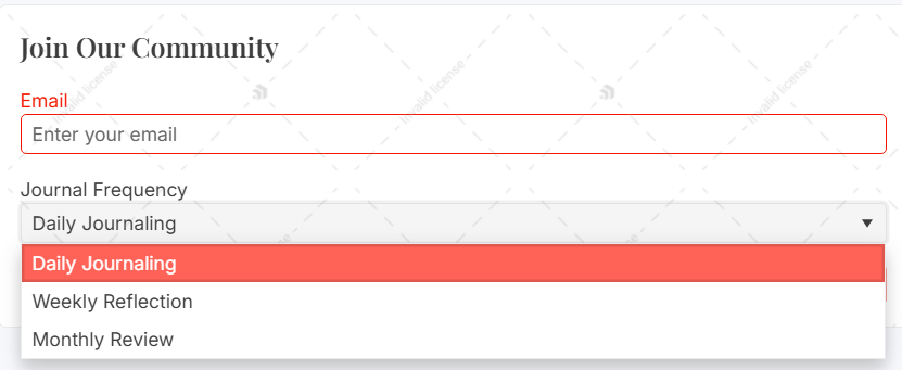 dropdown