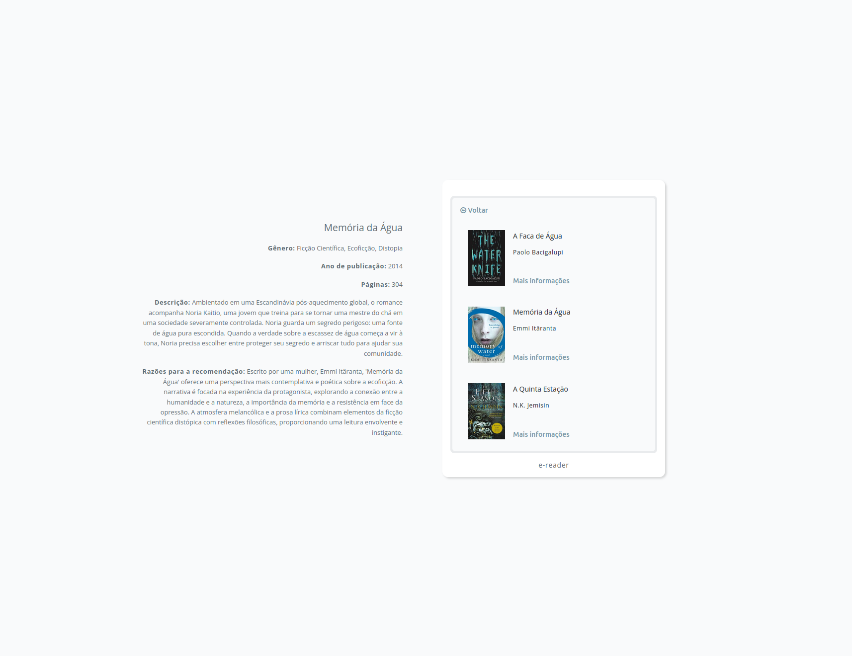 ITela do Bibliobot em JS mostrando os detalhes de um livro